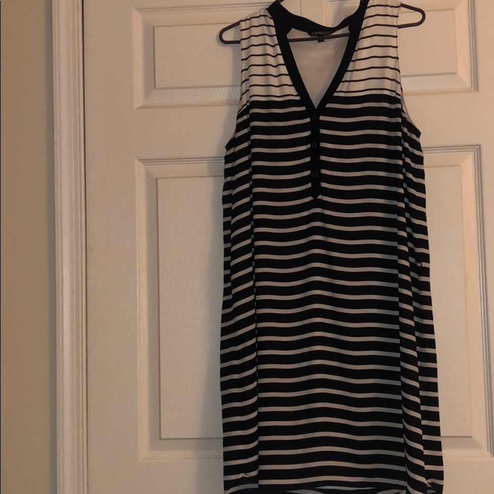 Large express striped dress.